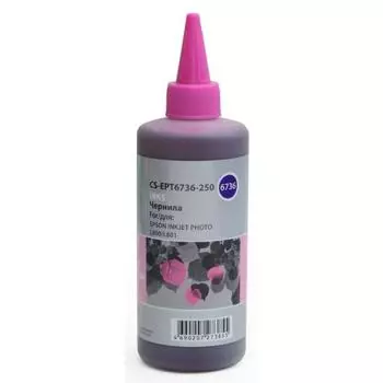Чернила Cactus CS-EPT6736-250 для Epson L800/L810/L850/L1800, светло-пурпурный