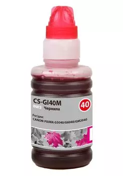 Чернила Cactus CS-GI40M пурпурный70мл для Canon Pixma G5040/G6040/GM2040