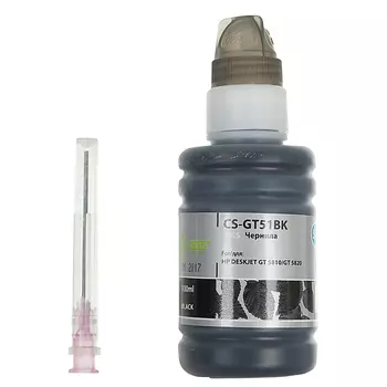 Чернила Cactus CS-GT51BK черный 100мл для HP Deskjet GT