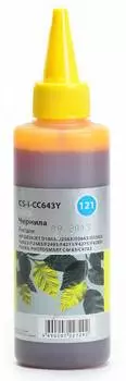 Чернила Cactus CS-I-CC643Y желтый 100мл для HP DJ D1663/D2563/D2663/D5563/PS C4683/C4783
