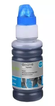Чернила Cactus CS-I-CZ110 голубой100мл для HP DJ IA 3525/5525/4525