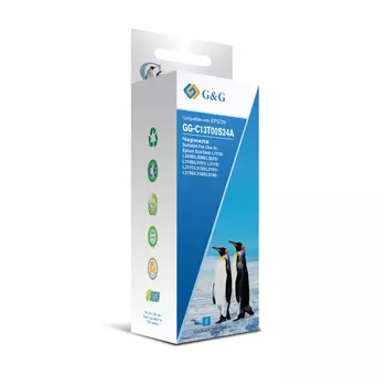 Чернила G&amp;G GG-C13T00S24A голубой70мл для L1110, L3151, L3100, L3101, L3110, L3150