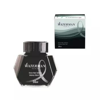 Чернила WATERMAN (Франция), 50 мл, S0110710, черные