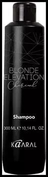 Черный угольный тонирующий шампунь для волос KAARAL Blonde Elevation 300