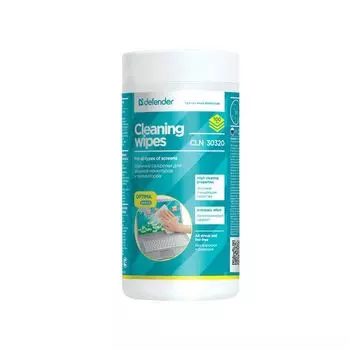 Чистящие салфетки DEFENDER CLN 30320 для мониторов всех типов в тубе 100 шт