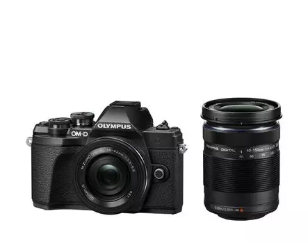 Цифровой фотоаппарат Olympus OM-D E-M10 Mark III Double Zoom Kit ( E-M10 Mark III Body black + EZ-M1442 EZ black + EZ-M4015 R black )