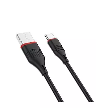 Дата-кабель Borofone BX17, USB - Type-C, черный (99390)
