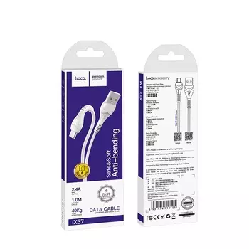 Дата-кабель Hoco X37 Cool power, USB - MicroUSB, белый (10505)