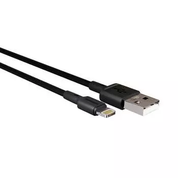 Дата-кабель More choice K14i TPE 2.0A Lightning 8-pin Black USB 0.25m