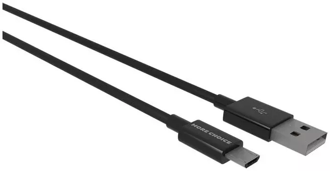 Дата-кабель More choice USB 2.1A для micro USB K24m TPE 1м (Black)
