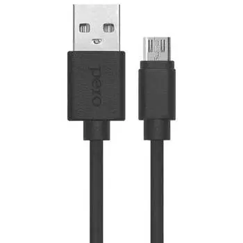 Дата-кабель PERO DC-03 micro-USB, 2А, 0.2м, черный