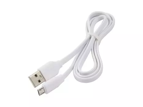 Дата-кабель Плоский Red Line USB - micro USB 2A, белый (УТ000023594)