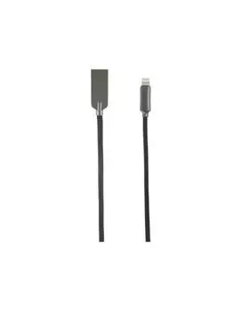 Дата-Кабель Red Line LX13 Zync alloy USB - Lightning, черный УТ000014185