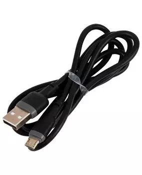 Дата-Кабель Red Line Touch USB - Micro USB, liquid silicone, усиленный коннектор, PD, до 3А, черный