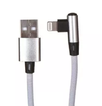Дата-Кабель Red Line USB - 8 – pin для Apple, L-образный, серый