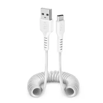 Дата кабель SBS, USB- Type-C, 17-100см, витой, белый