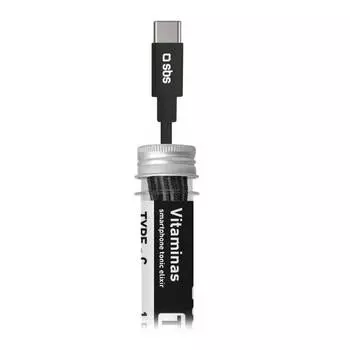 Дата кабель SBS Vitamins, USB 2.0- Type-C, 1 м, черный (TEVITTYCK)