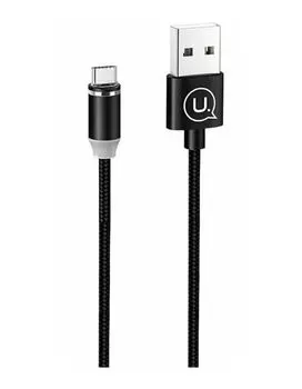 Дата-Кабель USAMS-SJ293 USB - Type-C, Магнитный кабель, черный (SJ293USB01)