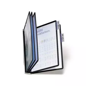 Демосистема настенная на 5 панелей, с 5 черными панелями + табуляторы, DURABLE (Германия) SHERPA, 5810-01