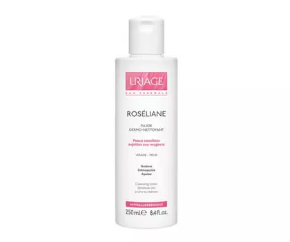 Дермо-очищающая эмульсия для лица и контура глаз Uriage Roseliane 250 мл