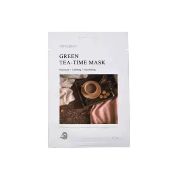 DETOSKIN. Тканевая маска с экстрактом зеленого чая, GREEN TEA-TIME MASK, 30 г