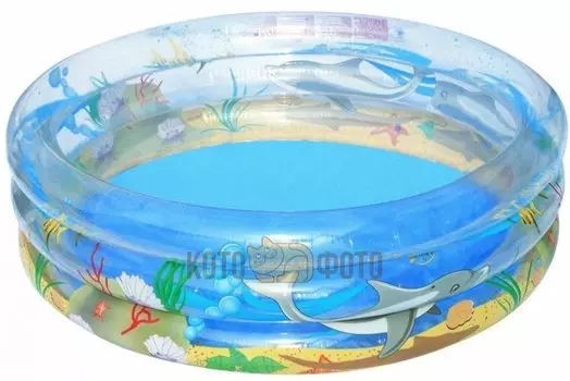 Детский бассейн Bestway 51045 Морская жизнь, бортик - 3 кольца, 558 л