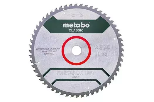 Диск пильный Metabo HW/CT 305x30 56WZ 628064000