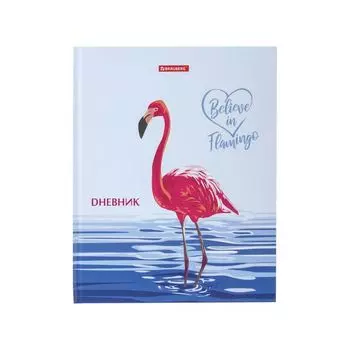 Дневник 1-11 класс 40л., твердый, BRAUBERG, глянцевая ламинация, Фламинго (7 шт.)