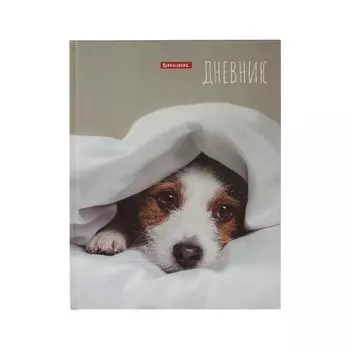 Дневник 1-11 класс 40л., твердый, BRAUBERG, глянцевая ламинация, Милый щенок (7 шт.)