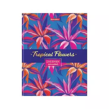 Дневник 5-11 класс, 48 л., твердый, BRAUBERG, глянцевая ламинация, с подсказом, "Вербена", 105577 (7 шт.)