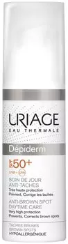 Дневной уход Uriage Depiderm против пигментных пятен SPF 50+ Флакон 30 мл