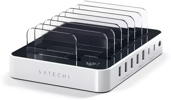 Док станция Satechi 7-Port USB Charging Station Dock белый (ST-MCSTC7W)