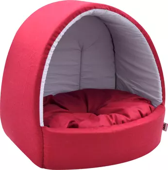 Дом для кошек эстрада поплин №3 48*43*43 см бордо 766431