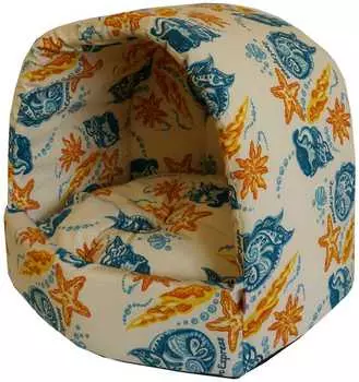 Дом для кошек эстрада "Ривьера" поплин №1 35*31*31 см бежевый 760716