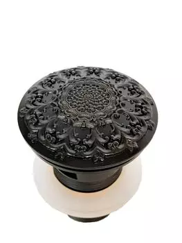 Донный клапан с переливом Milacio черный (MC.010.BL)