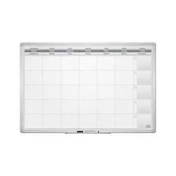 Доска-планинг НА МЕСЯЦ, магнитно-маркерная, 60x90 см, алюминиевая рамка, OFFICE, "2х3" (Польша), TP004