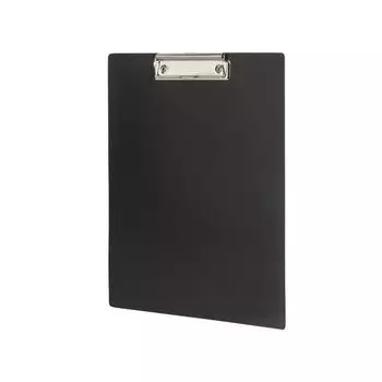 Доска-планшет STAFF с прижимом А4 (315х235 мм), пластик, 1 мм, черная, 229223 (7 шт.)