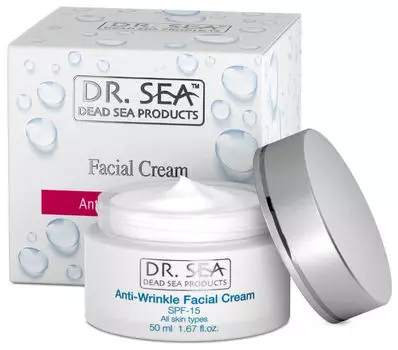 Dr. Sea Крем для лица против морщин SPF15 (7290015816656)