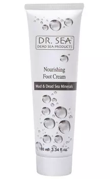 Dr. Sea Питательный крем для ног с грязью и минералами Мертвого моря100 мл.