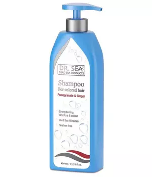Dr. Sea Шампунь с гранатом и имбирем 400 мл.