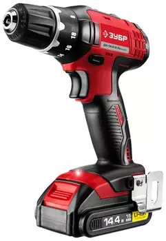 Дрель-шуруповерт Зубр ДА-14.4-2-Ли КНМ2