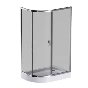 Душ. ограждение Like 120x80 AM.PM Like Solo Slide W83G-302U120CG, стекло тонированное, проф хром глянц