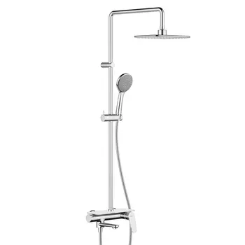 Душ. система со смесителем-полкой RedBlu by Damixa Origin Bit 977720000 верх. душ 260*190, ручн. душ 120, 5 режимов