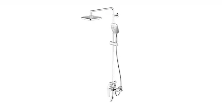 Душевая колонна Bravat Source со смесителем для ванны и душа (F6173218CP-A-ENG)