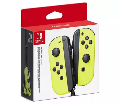 Два контроллера Joy-Con для Nintendo Switch (неоновые желтые)