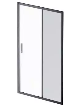 Дверь душевая 120х195 AM.PM Gem Solo W90G-120-1-195BG, стекло тонированное, профиль черный матовый