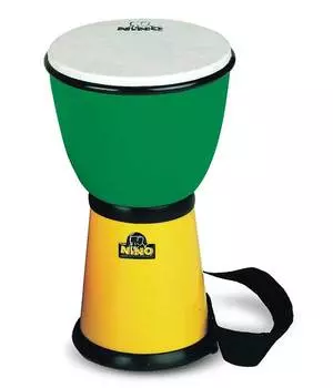 Джембе Nino Percussion NINO18G/Y 8" зеленый/желтый пластик
