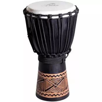 Джембе YUKA DJWN08-16BK3 с веревочной настройкой