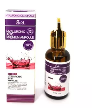 EKEL Ампульная сыворотка для лица с гиалуроновой кислотой Premium Ampoule Hyaluronic Acid, 30г