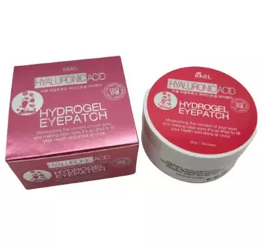 EKEL Гидрогелевые патчи под глаза с гиалуроновой кислотой Hydrogel Eye Patch Hyaluronic Acid, 60шт